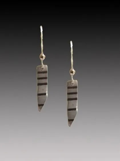 Small Etched Earrings