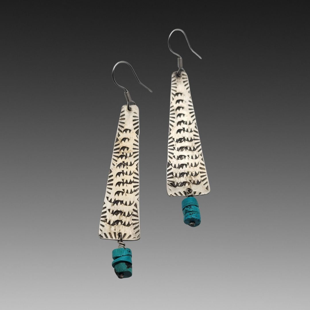 Turquoise Cascade Earrings