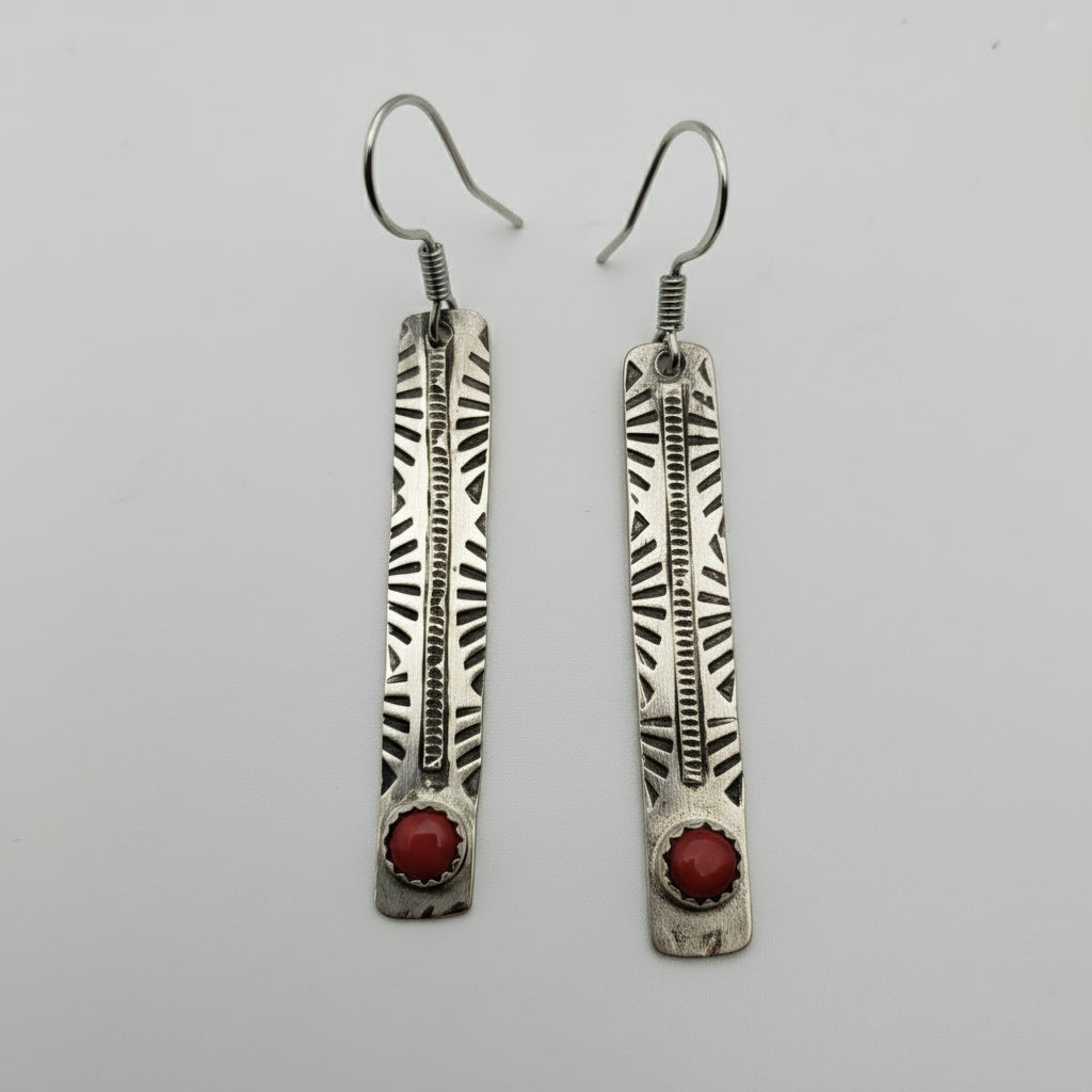 Crimson Trail Sterling Earrings