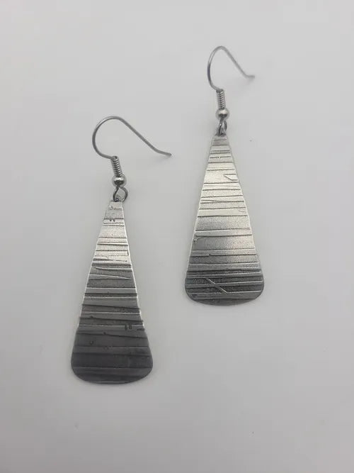 Triangle Horizontal Lines Earrings