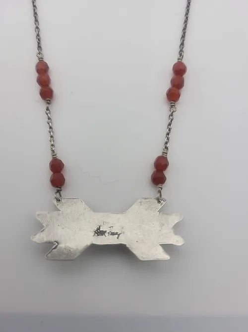 Carnelian Bowtie Pendant