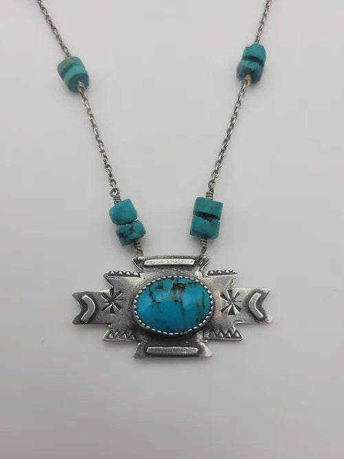 Aztec Turquoise Pendant
