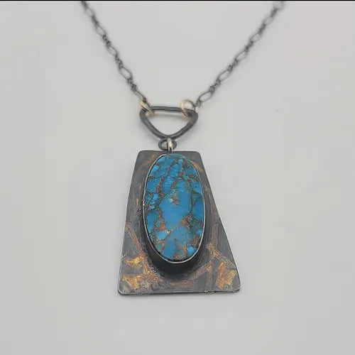 Golden Turquoise Pendant