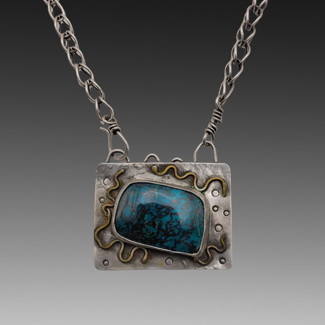 Chrysocolla Ripple Pendant