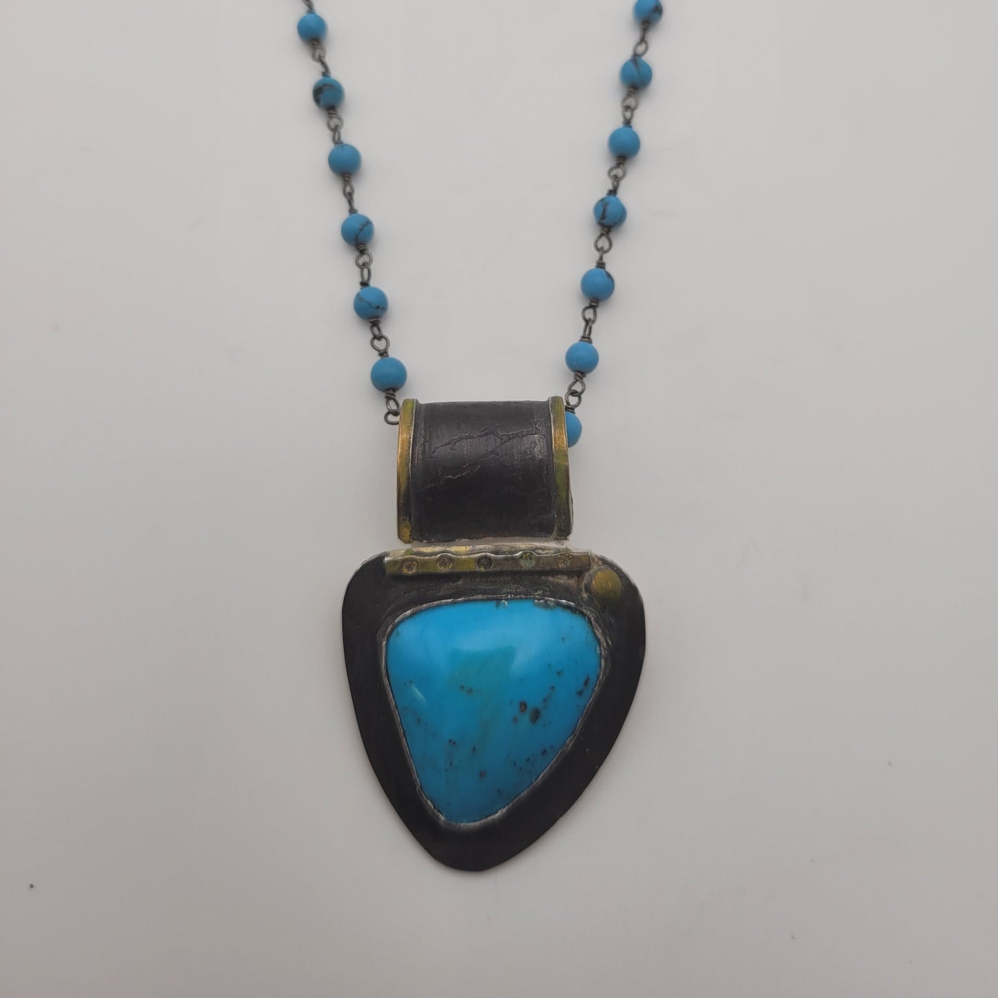 Turquoise Spirit Shield Pendant