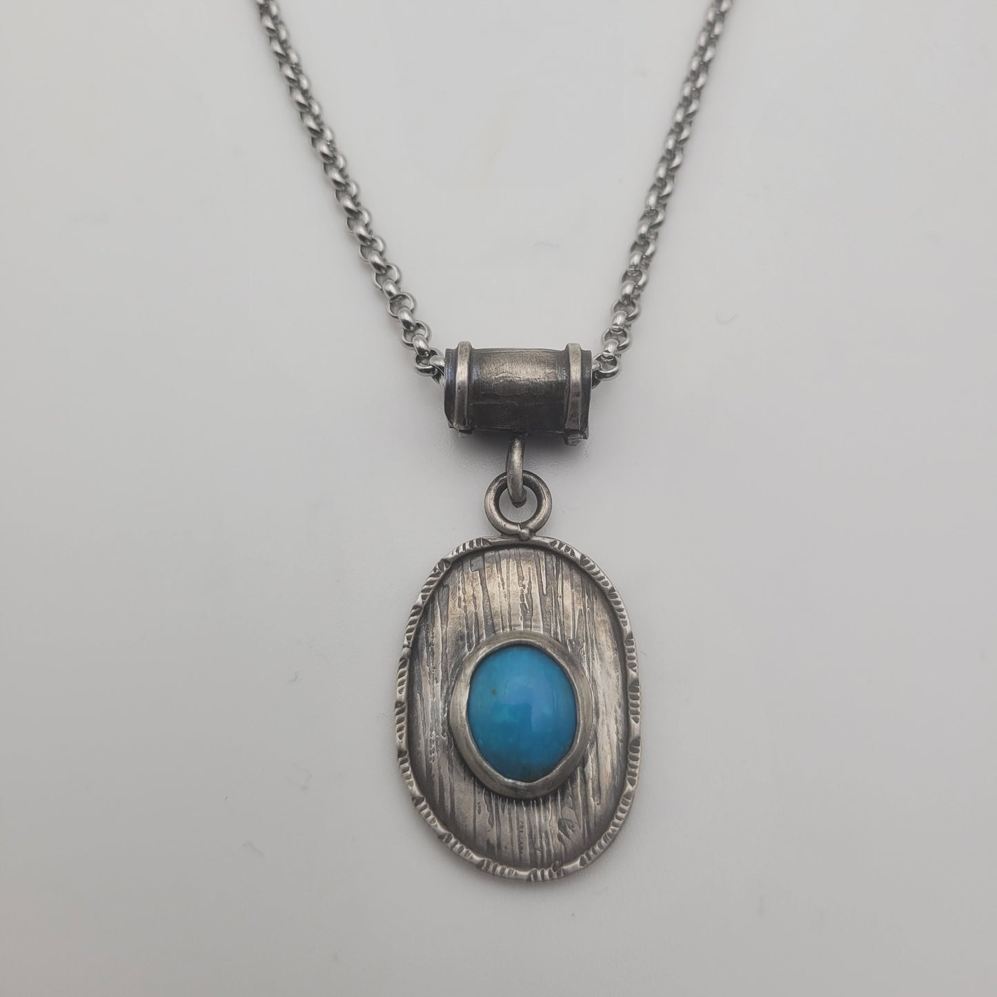Turquoise Oval Swing Pendant
