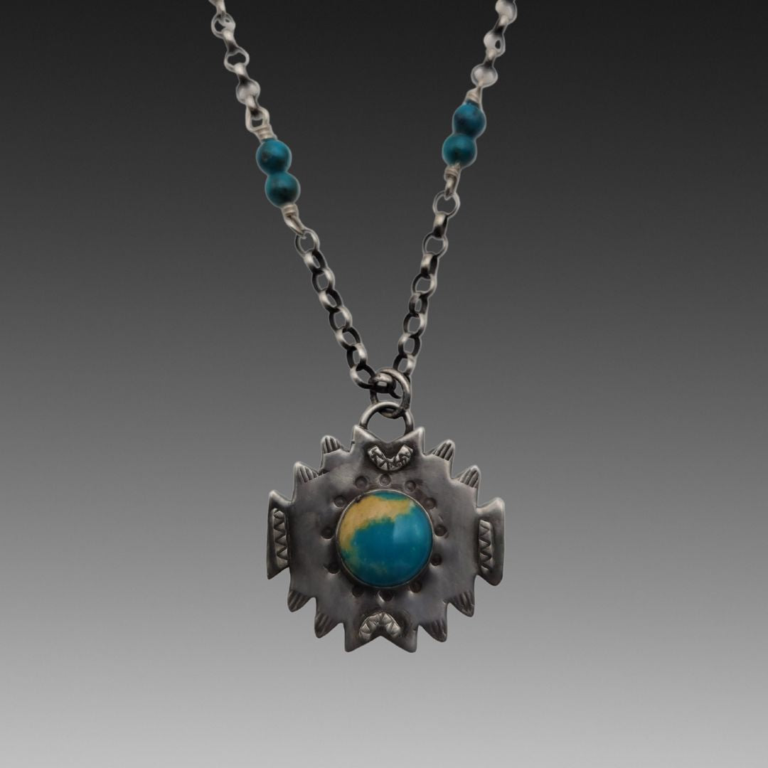 Sunburst Turquoise Pendant