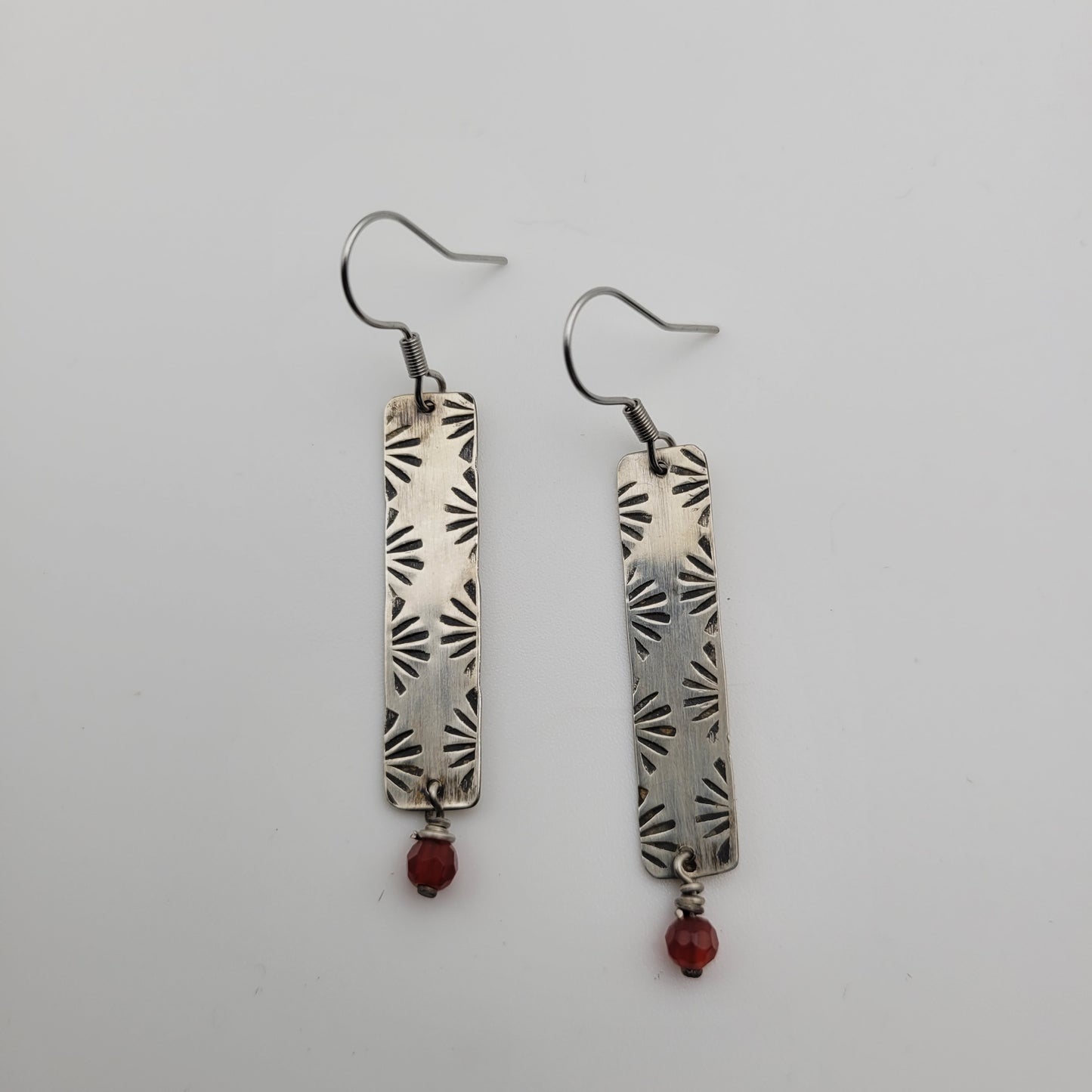 Carnelian Flame Earrings