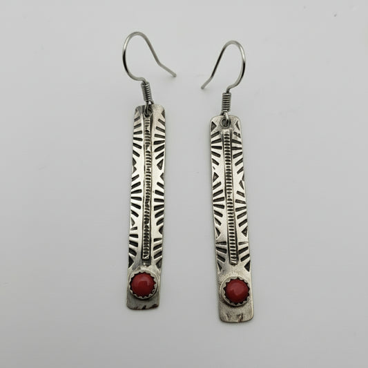 Crimson Trail Sterling Earrings