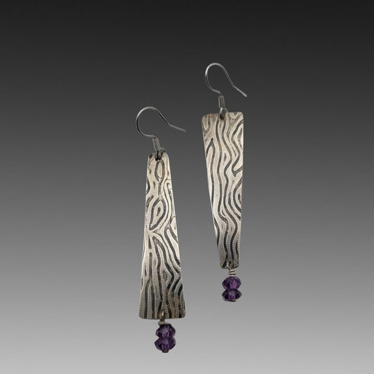 Amethyst Pathway Sterling Dangles