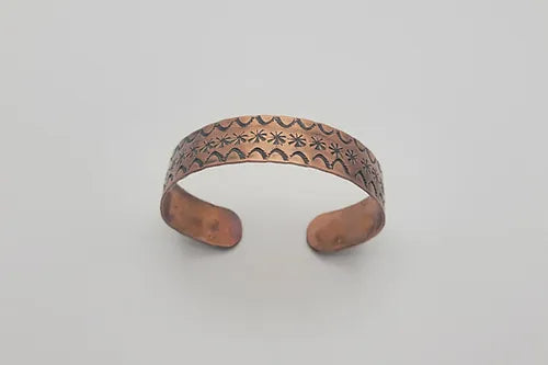 Stamped Copper Cuff