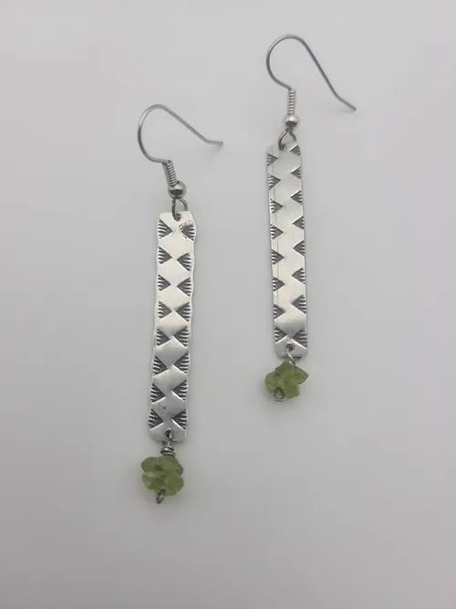 Sterling and Peridot Earrings