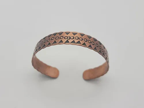 Stamped Copper Cuff