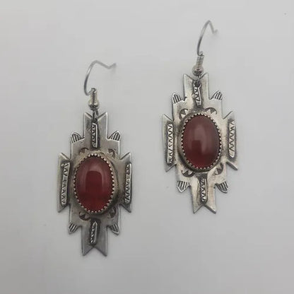 Carnelian Desert Star Earrings