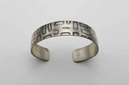 Sterling Deco Cuff