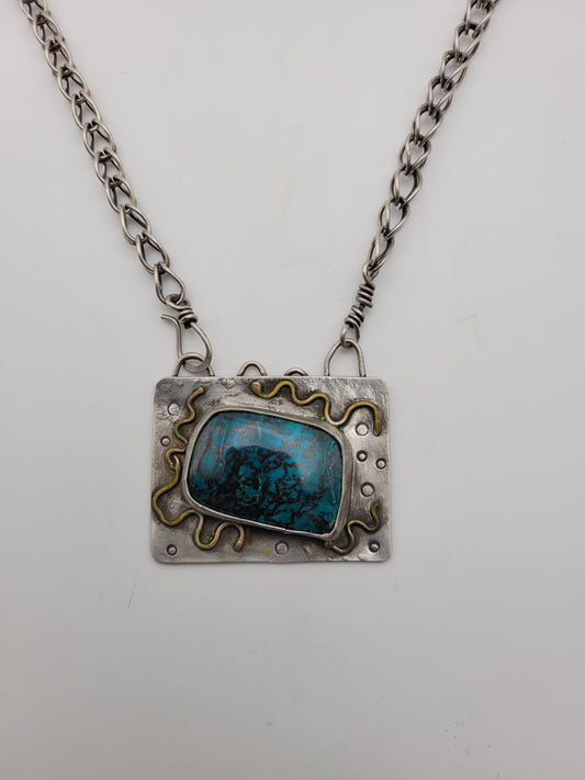 Chrysocolla Ripple Pendant