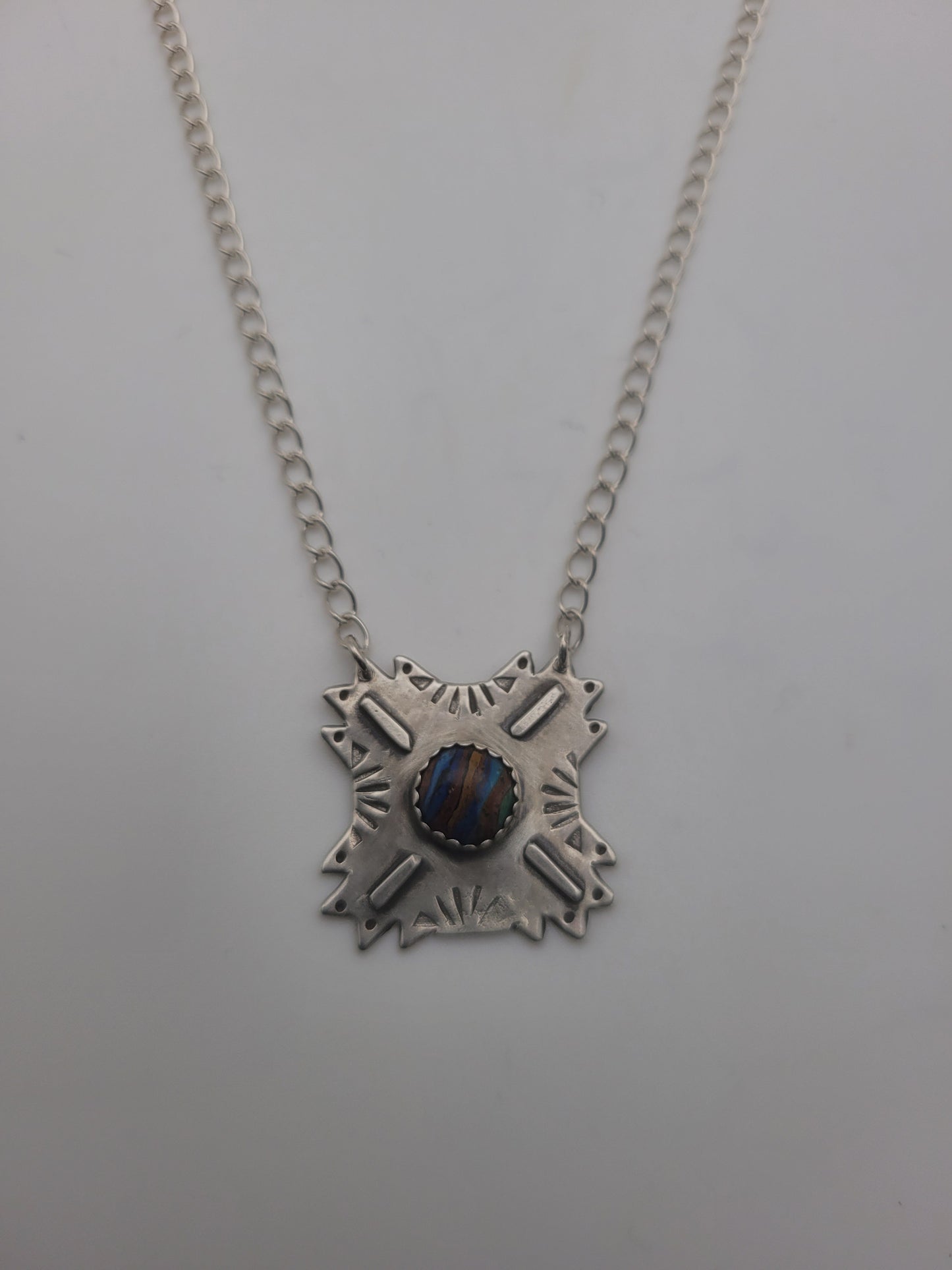 Rainbow Calsilica Nova Necklace