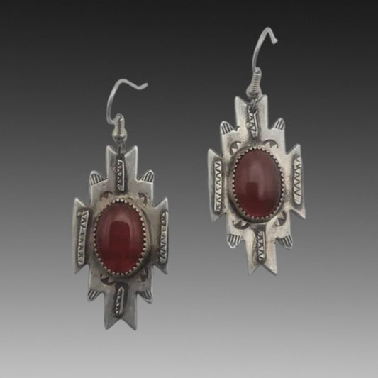 Carnelian Desert Star Earrings