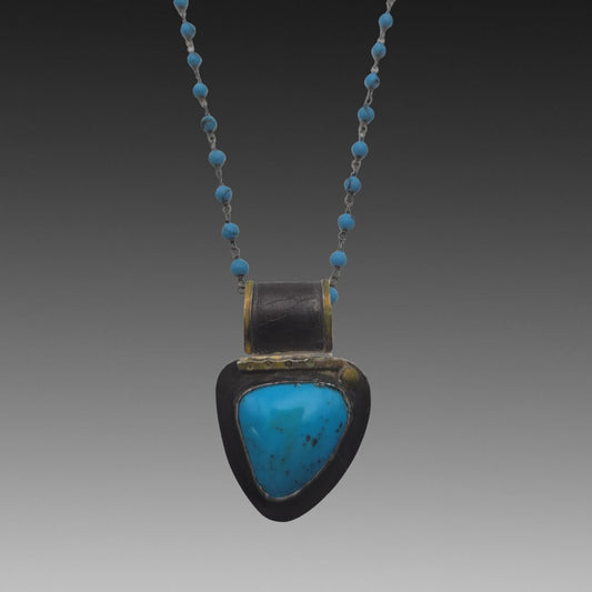 Turquoise Spirit Shield Pendant