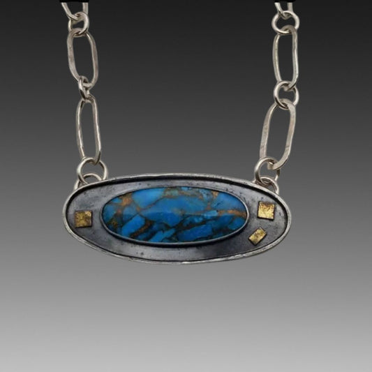 New Mexico Turquoise Skyfire Necklace