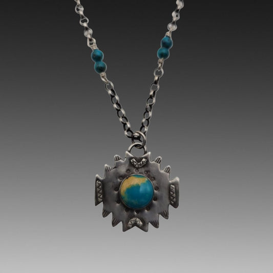 Sunburst Turquoise Pendant