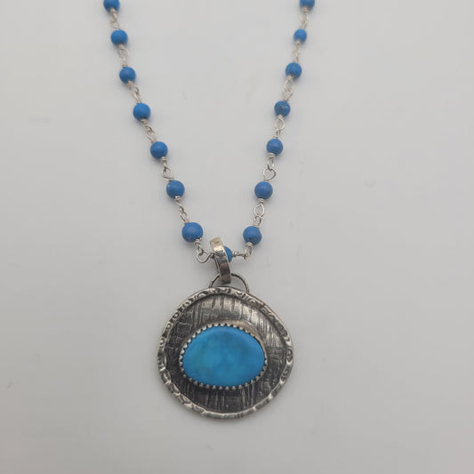 New oval tirq on beaded chain